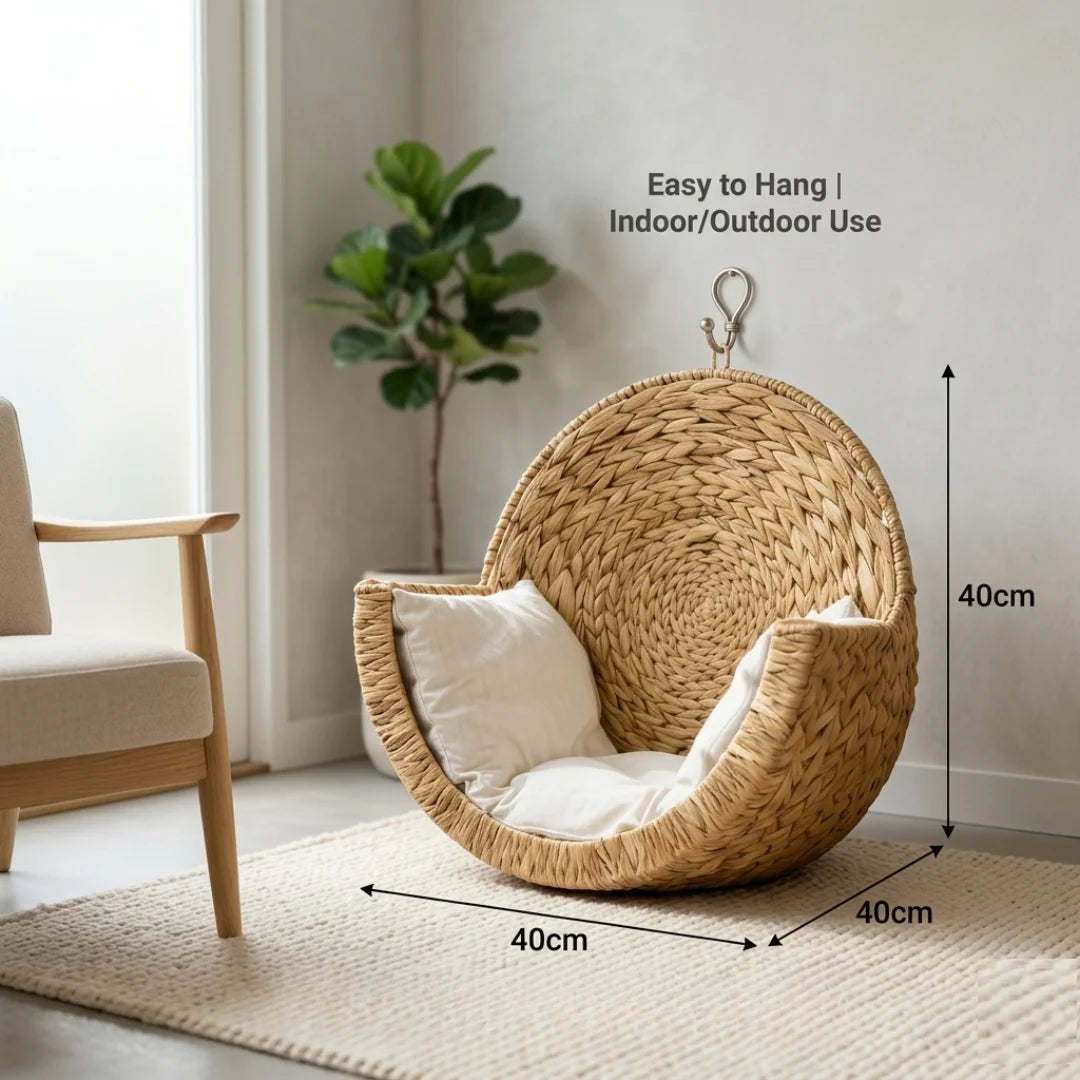 Nestwyn™ Handwoven Cat Bed