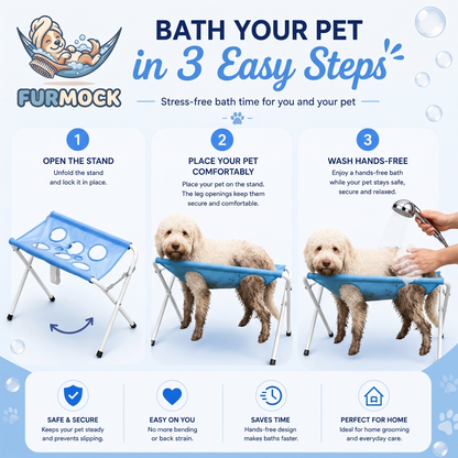 Furmock™ Pet Bath & Grooming Stand